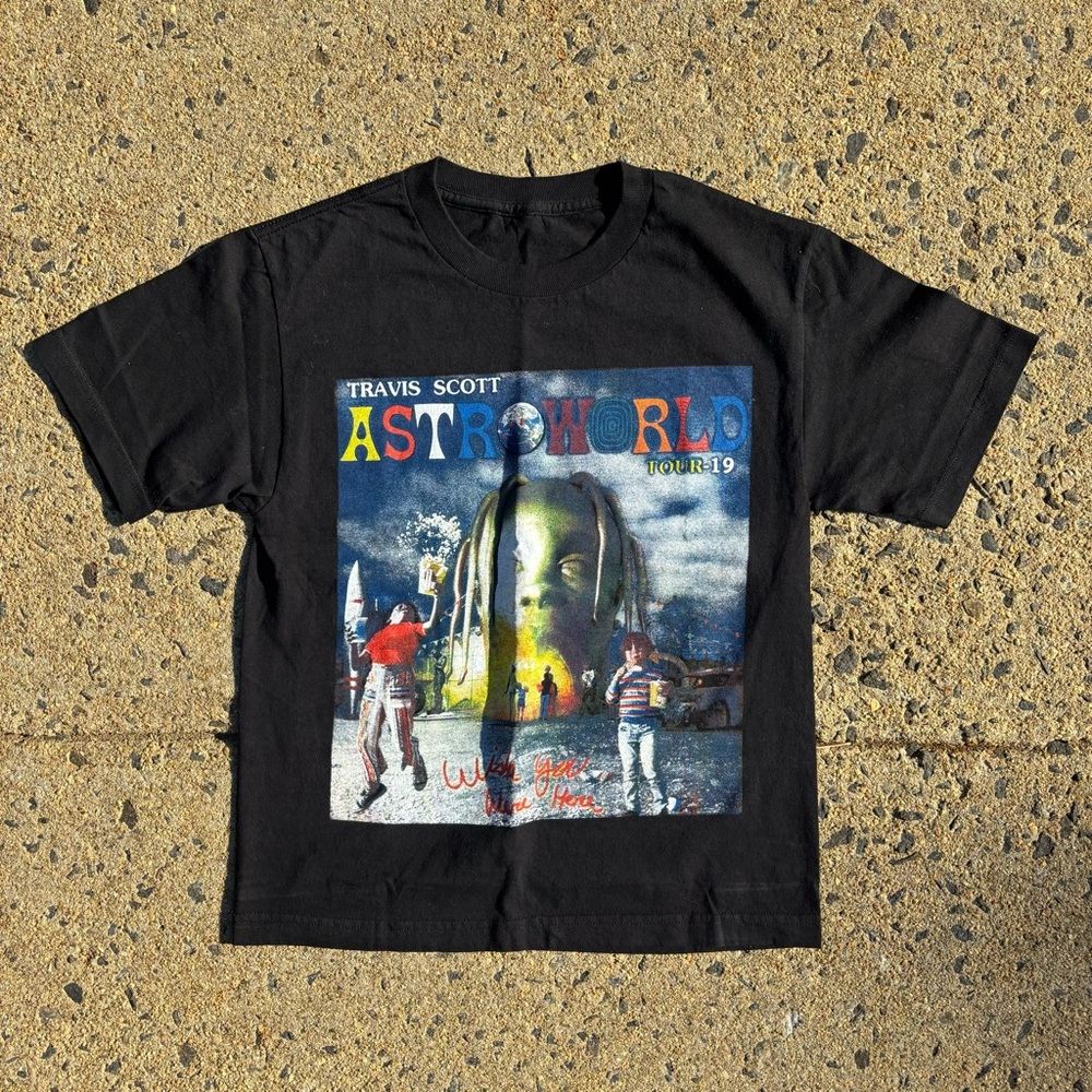 Travis Scott Astroworld Tour Official Merch Wish You Were Here 2019 T-Shirt